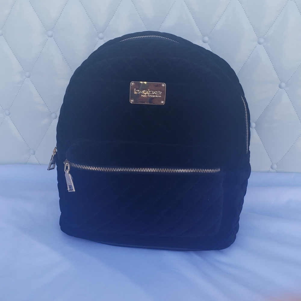 NWT bebe velvet backpack
